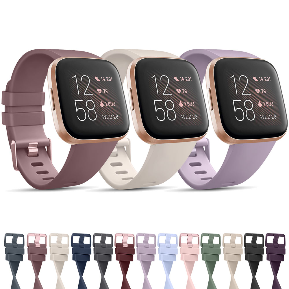 Мягкий ремешок из ТПУ для часов Fitbit Versa 1/Versa 2/Versa Lite, спортивный браслет для Fitbit Versa 2 Versa SE, сменный браслет