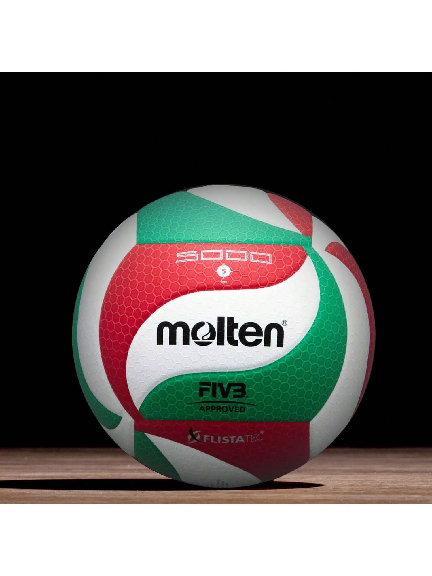 Molten V5M5000 Pro Competition PU-Volleyball, Größe 5, FIVB-zertifizierter, langlebiger Trainingsball für den Innen- und Außenbereich