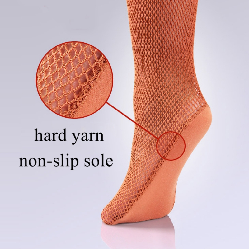 S M L Plus Size Professional Latin Dance Tights Women Sexy Mesh Fishnet Underwear Multi-layer Waving Hard Network Pantyhose