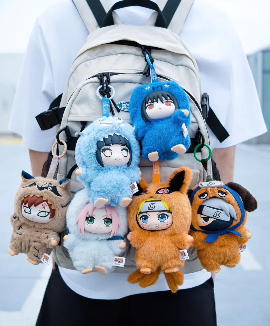 Shippuden Beast Party Serie Schattige Pluche Pop Speelgoed Cartoon Rugzak Hanger Anime Perifere Geschenkdoos Naruto Blind Box Gift