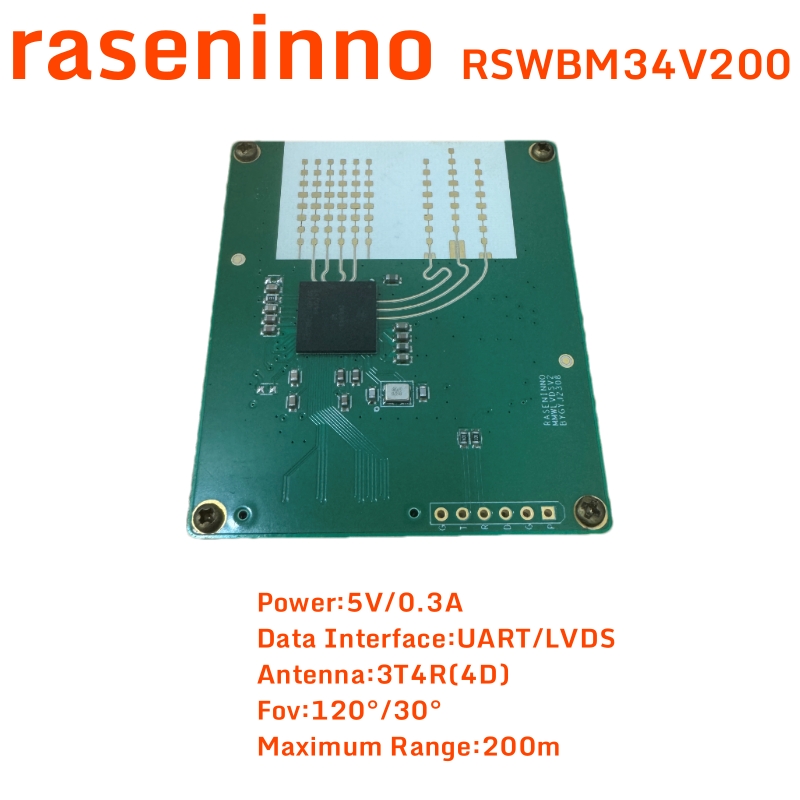 Sensor de detección de objetos raseninno RSWBM34V200 RAW LVDS ROS detección de robótica autónoma rastreador de obstáculos pequeños evitar burbujas de seguridad