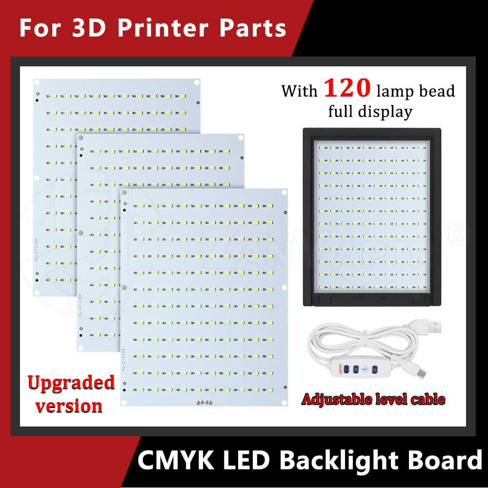 NOWA ulepszona wersja panelu LED Lithophane CMYK LED Backlight Board CMYK Lithophane do drukarki 3D bambu lab Akcesoria