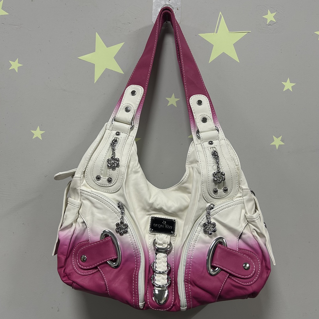 Angel Kiss Damen-Handtasche, große modische Umhängetaschen, Vintage-Umhängetaschen, Damen-Tragetasche mit Tragegriff, große Geldbörse