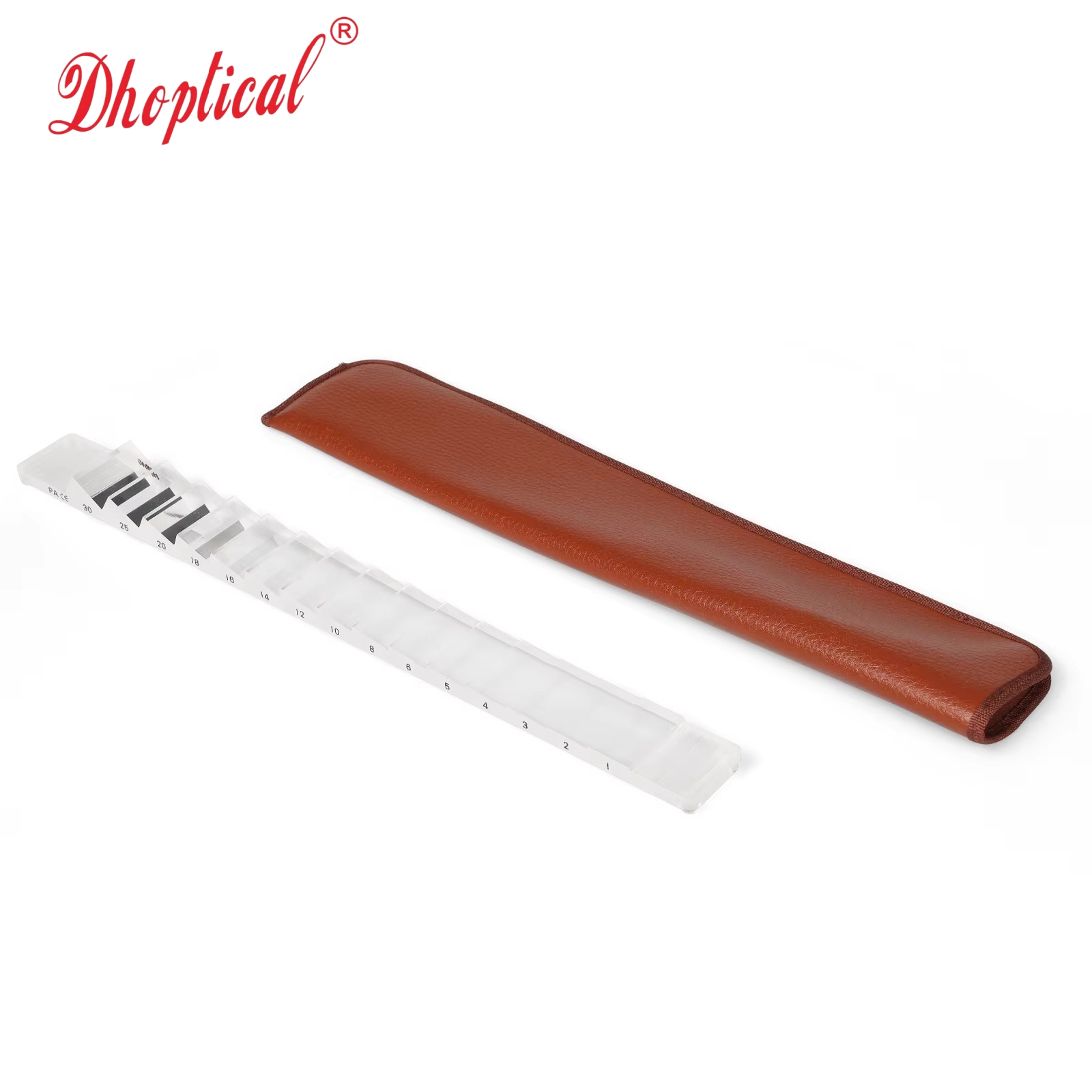 Conjunto de Barras de Prisma Óptico Horizontal e Vertical para Exame de Estrabismo – Ferramenta de Optometria para Oftalmologia