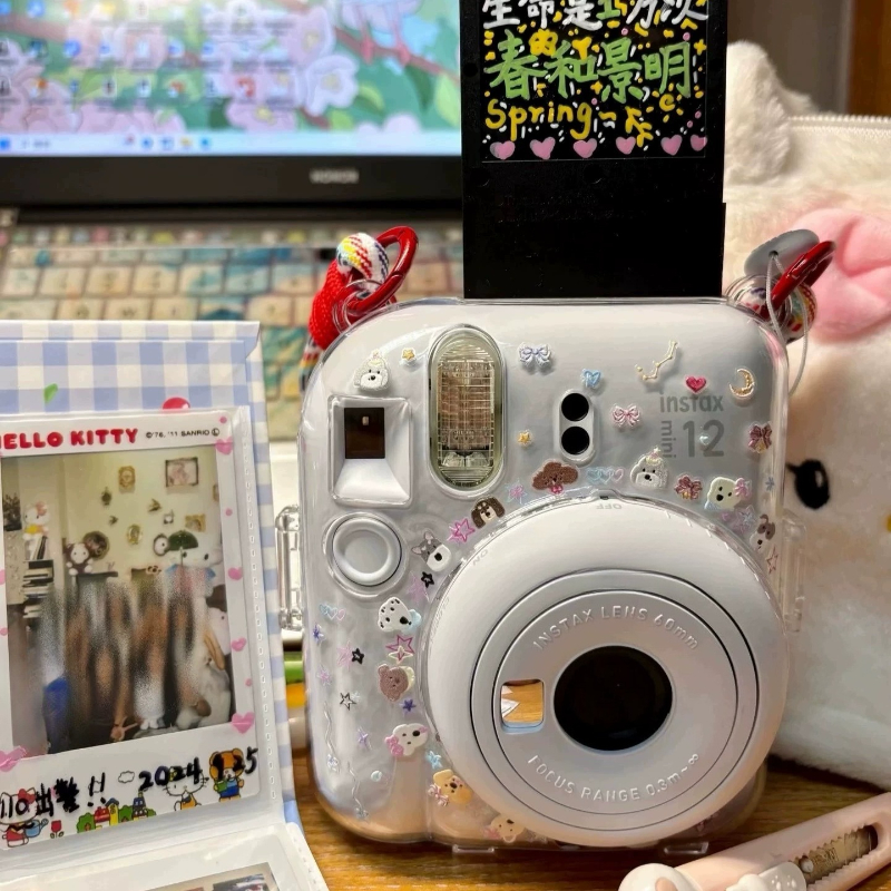 Cute Mini Cartoon Dog Cat 3D Relief Sticker UV-printed Bulging Decoration for Polaroid Camera CCD & Phone Case Girl's Nail Decal