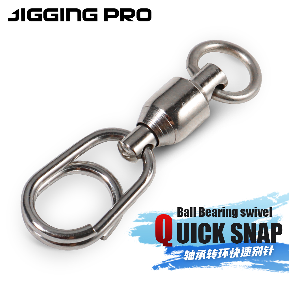 JIGGING PRO шарикоподшипник из нержавеющей стали, вертлюг, быстросъемные рыболовные аксессуары, профессиональные рыболовные снасти