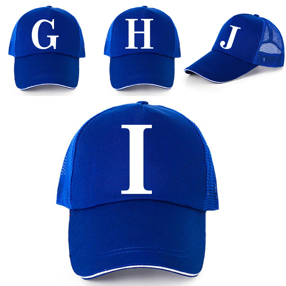 Topi Bisbol Jaring Bersirkulasi Gorras Hombre Baru Musim Panas Topi Golf Topi Snapback Dapat Disesuaikan Gambar Cetak Huruf Putih Mode Wanita