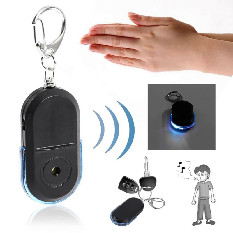 Di Động Xe Công Cụ Tìm Chìa Khóa Chống Mất Công Cụ Tìm Thông Minh Tìm Định Vị Keychain Còi Tiếng bíp Điều Khiển Âm Thanh LED Torch
