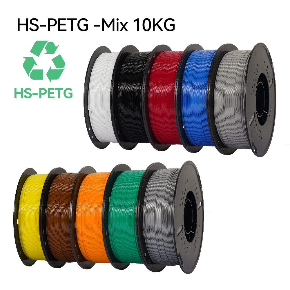 KINGROON, el más nuevo filamento de impresora 3D PETG HS-PETG, 1,75mm, Material de impresión 3D de alta velocidad, Hyper PETG, 5KG, 10KG, colores mezclados ﻿