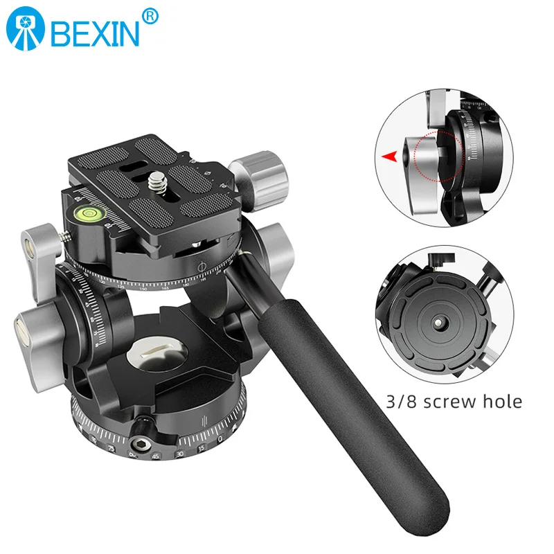 Becin – poignée de caméra SLR, cardan hydraulique léger et pratique, amortisseur panoramique, siège dédié à l'observation des oiseaux
