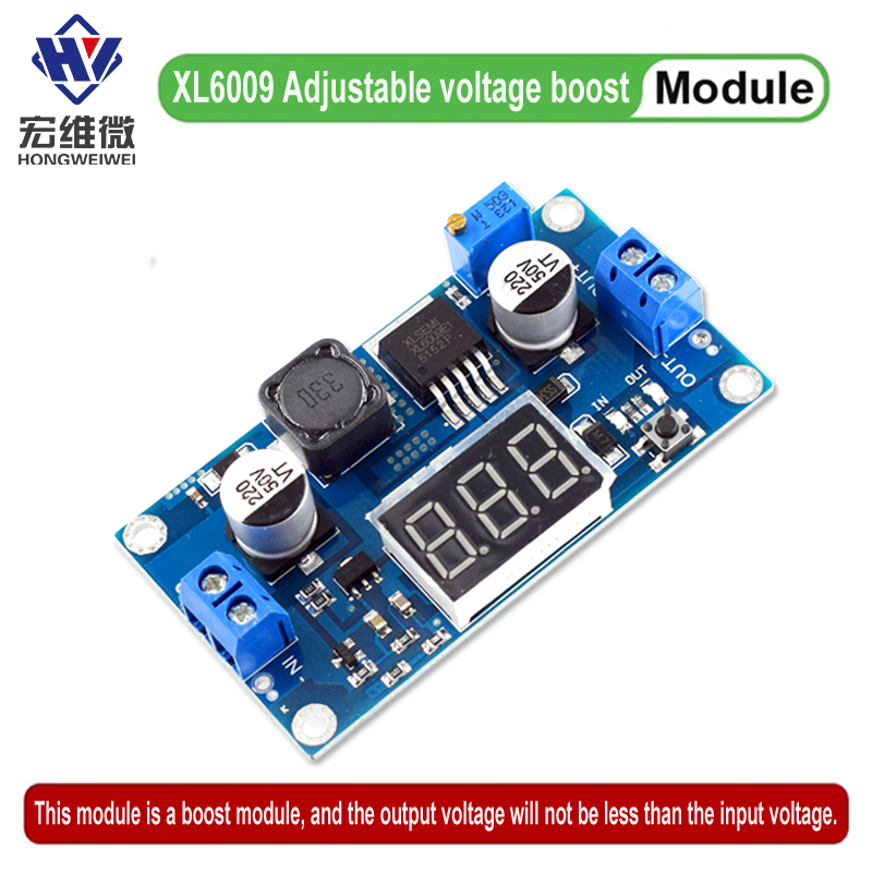 รุ่นอัพเกรด XL6009 Boost โมดูล DC-DC 5 V-32 V ถึง 5 V-40 V 4A ปรับ Step Up Power Supply โมดูลดิจิตอลจอแสดงผล