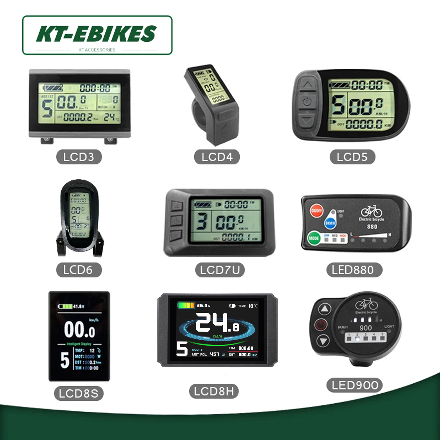 ЖК-дисплей KT Ebike Kuteng 24 в 36 в 48 в Lcd3 lcd8h led 880 LCD7 дисплей для электрического велосипеда