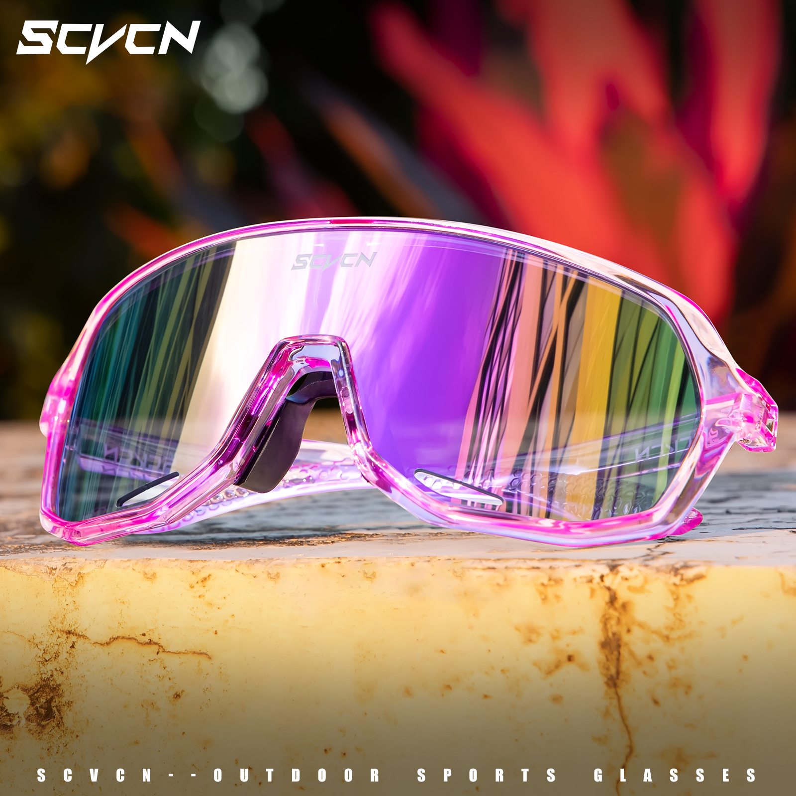 Gafas Deportivas SCVCN con Protección UV400, Lentes de Sol para Ciclismo, para Hombre y Mujer, Estilo Moderno, para Bicicleta de Montaña, Carretera, Modelo 2026