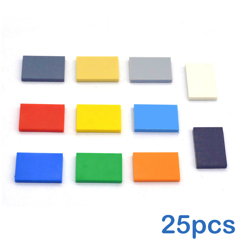 25ชิ้นบล็อกตัวต่อ DIY รูปทรงบางอิฐ2x3จุดเรียบของเล่นเพื่อการศึกษาสร้างสรรค์สำหรับเด็กขนาดเข้ากันได้กับ26603