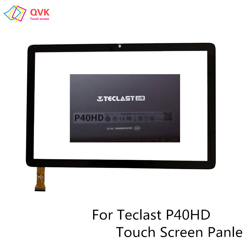 Czarny 10,1-calowy ekran dotykowy pojemnościowy digitizer czujnik panel szklany zewnętrzny do tabletu Teclast P40HD TAL001 TLA007 P40HD