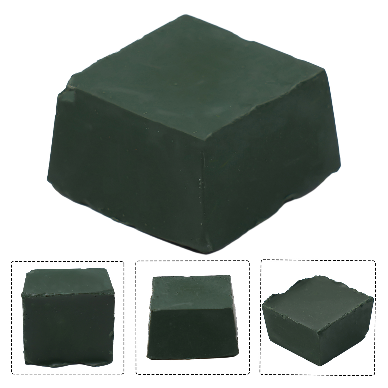 1Pc Green Polishing Paste Alumina Fine Abrasive Green Buff Polishing Compound For Fabric Linen Leather Strop Polishing Buffing