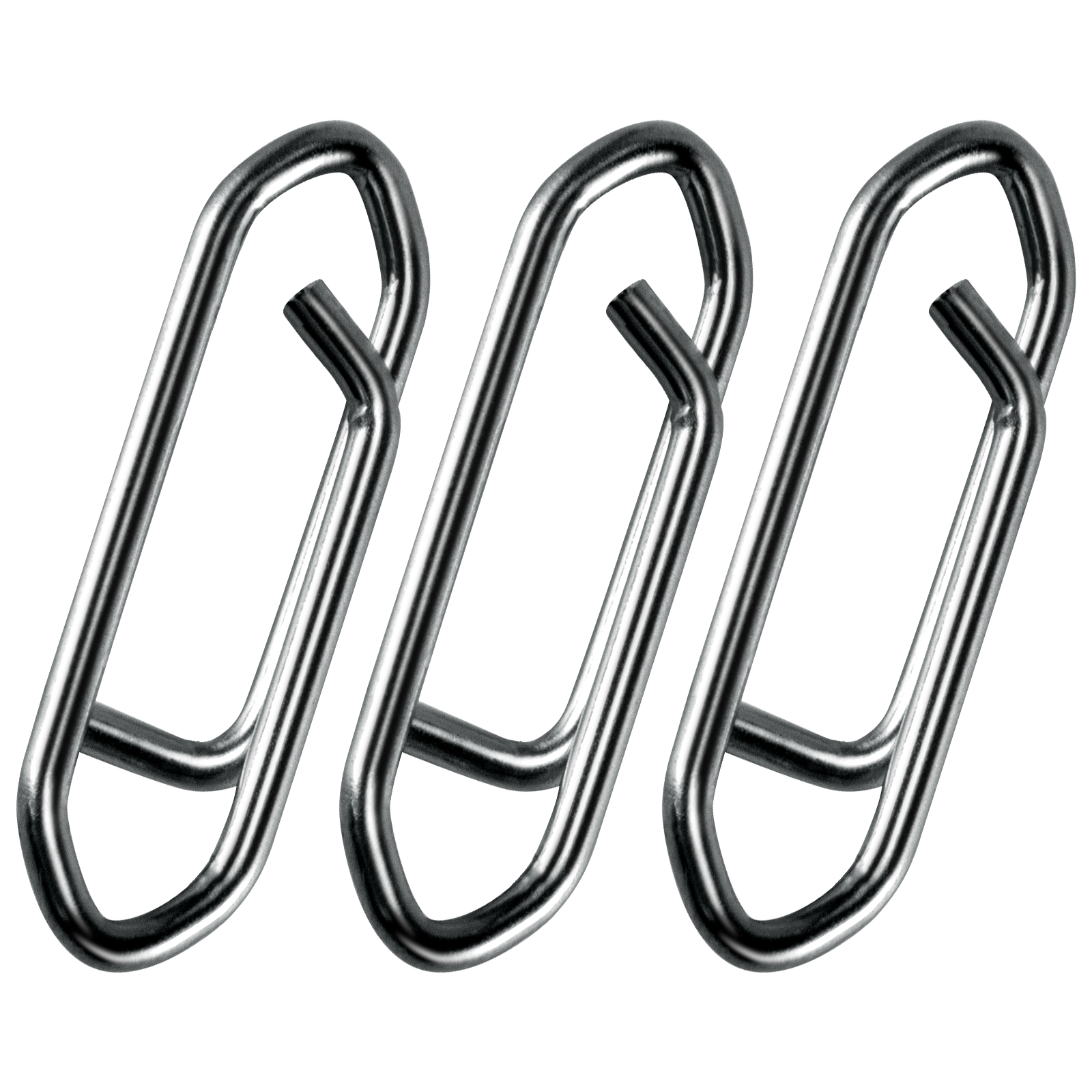 50pc Fishing Snap Power Clip Stainless Steel Speed Clip Quick Change Fast Link Connector for Crankbait Swimbait Minnow