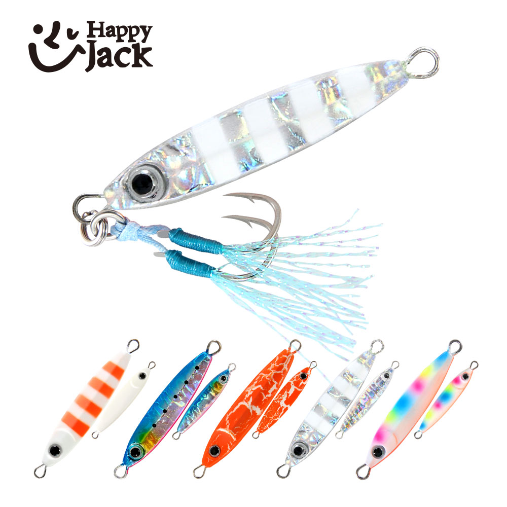 HAPPYJACK Shore Casting Jigging Lepel Micro Jig 3g 5g 7g 10g 15g Mini jig Vissen Lokken Goedkope Jig Lokken Kunstaas Visgerei