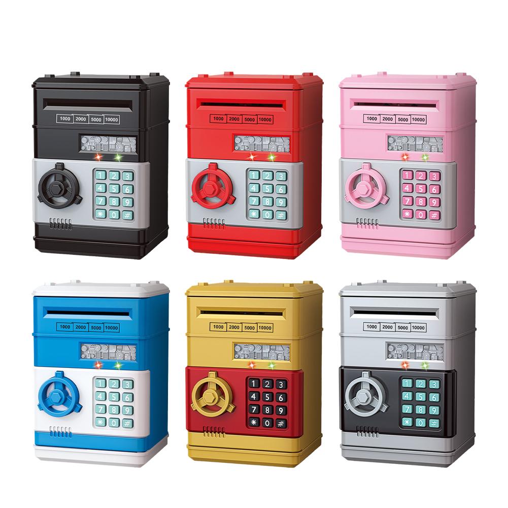 Hucha creativa con contraseña electrónica para cajero automático, Mini monedas seguras, ahorro de efectivo, cerradura, monedero, cajero automático, regalo para niños