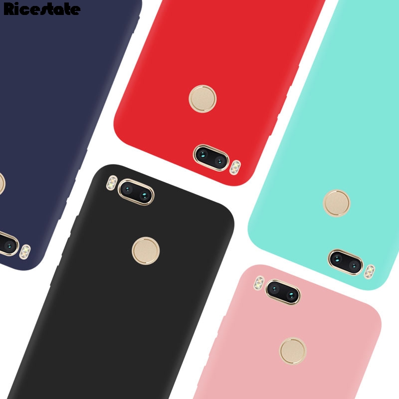 Para Xiaomi Mi A1 Casess esmerilado mate suave TPU funda de silicona Xiaomi Mi5X MiA1 funda protectora de teléfono