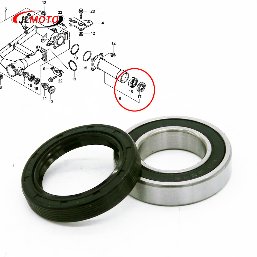 Linker Achteras Wiellager & Afdichting Geschikt Voor Honda Quad Atv Trx350 400 420 500 Fourtrax Voorman Rubicon 4X4 4X2