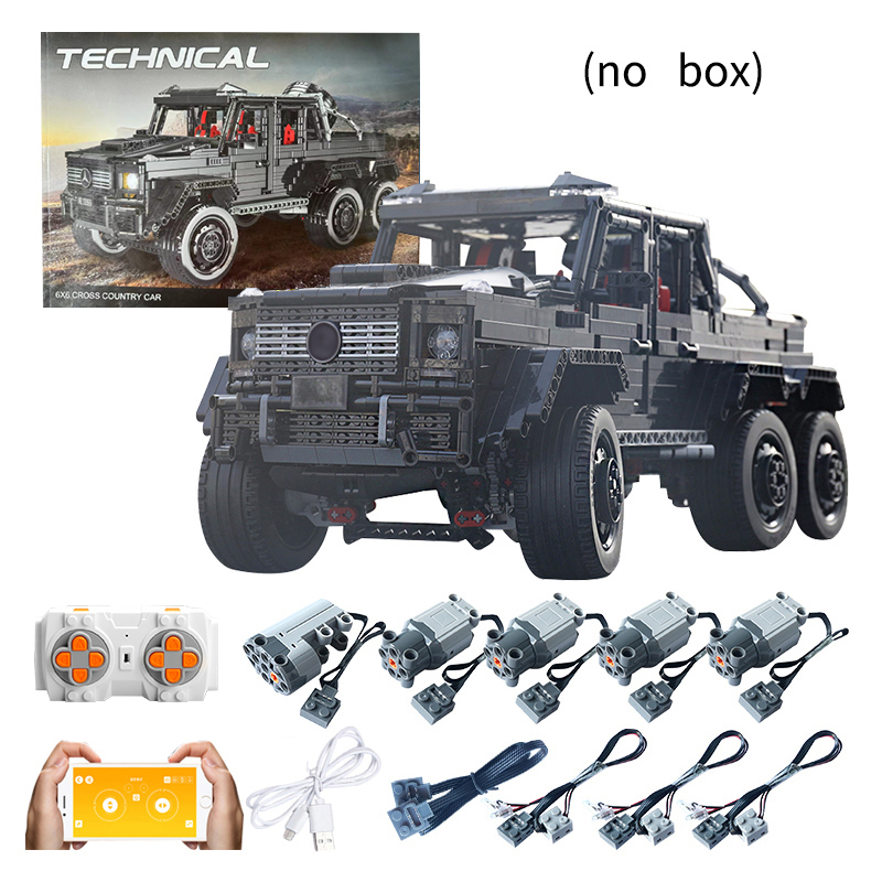 3300 buah aplikasi Motor mobil RC MOC 6X6 set tanah Model blok bangunan CRUISER mainan anak laki-laki untuk mobil penggemar hadiah anak laki-laki