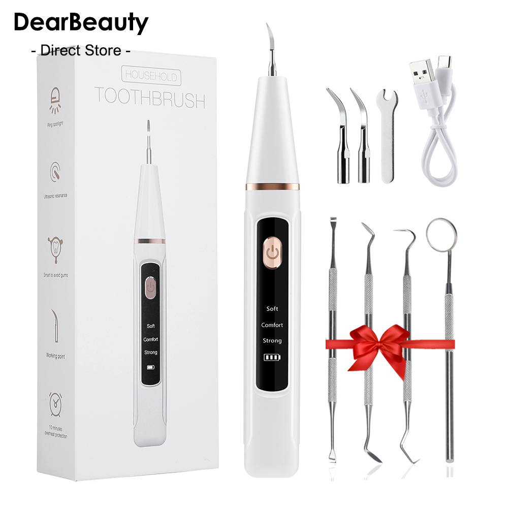 Escalador Dental ultrasónico, limpiador de placa de dientes sónico eléctrico, eliminación de piedra Dental para dientes, sarro, mancha, eliminador de cálculo