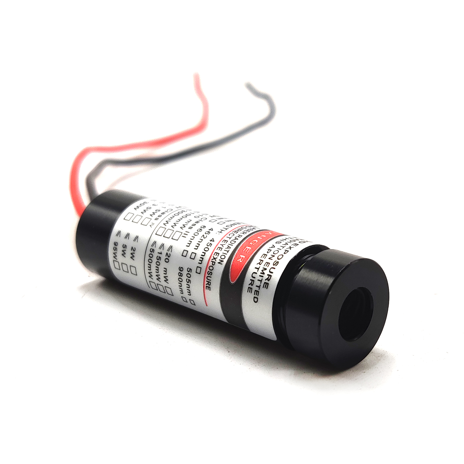 Diode laser industrielle en verre bleu, 405nm, 20mw, lentille à points/lignes/croisées avec pilote 13x42mm
