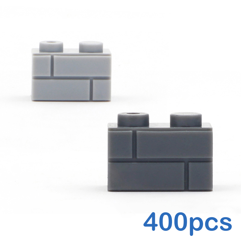 400 pièces bricolage blocs de construction figurines murales briques 1x2 points jouets éducatifs créatifs pour enfants taille Compatible avec 98283