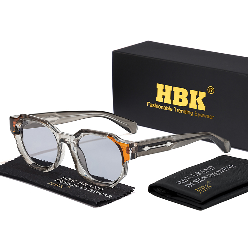 HBK mode Punk lunettes de soleil pour hommes marques de luxe polygone noyau insérer jambe lunettes de soleil femmes été plage fête choix idéal