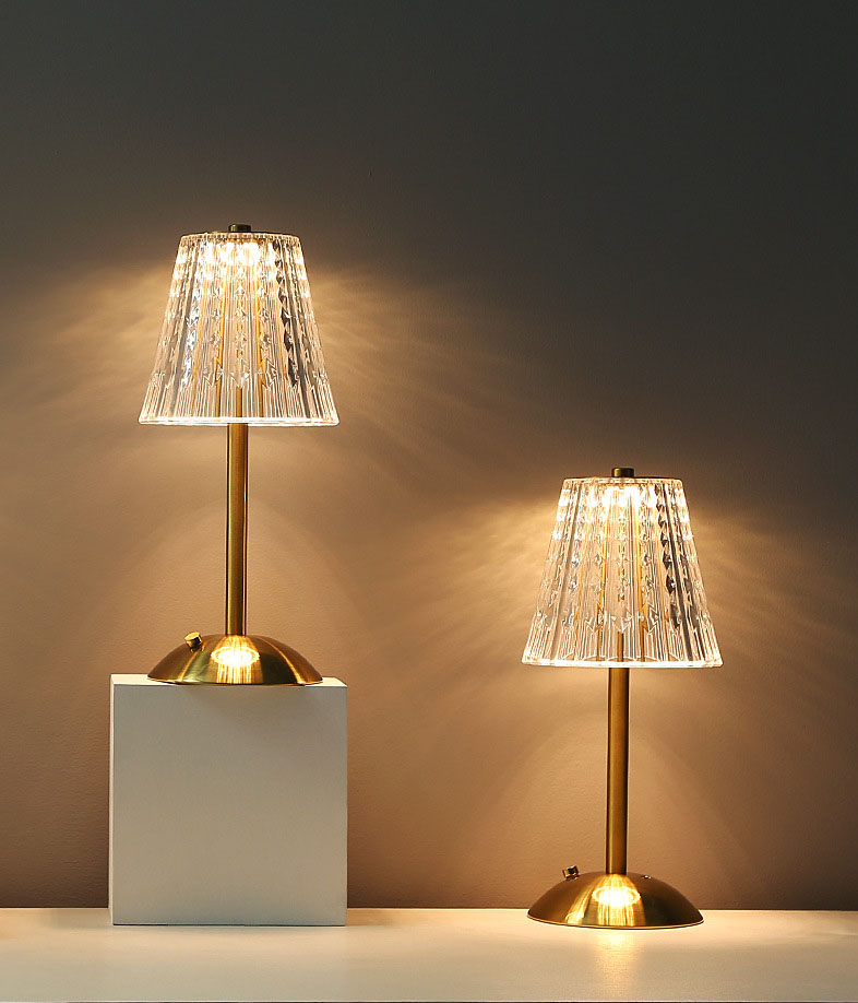 Tischlampe Schlafzimmer, Nachttischlampe Licht Luxus Diamant Kristall Lampe High-End-Atmosphäre Lampe Lade Touch kleine Nachtlampe