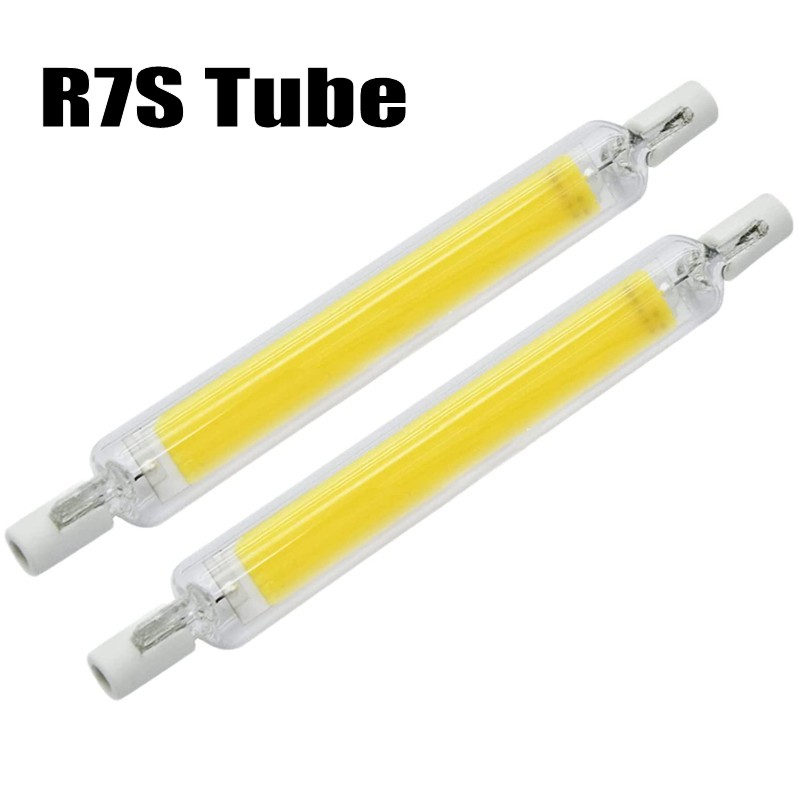 LED R7s COB ガラス管超高輝度 118 ミリメートル J118 78 ミリメートル J78 COB 電球 AC110V 120V 130V 220 240V ホーム交換ハロゲンランプ