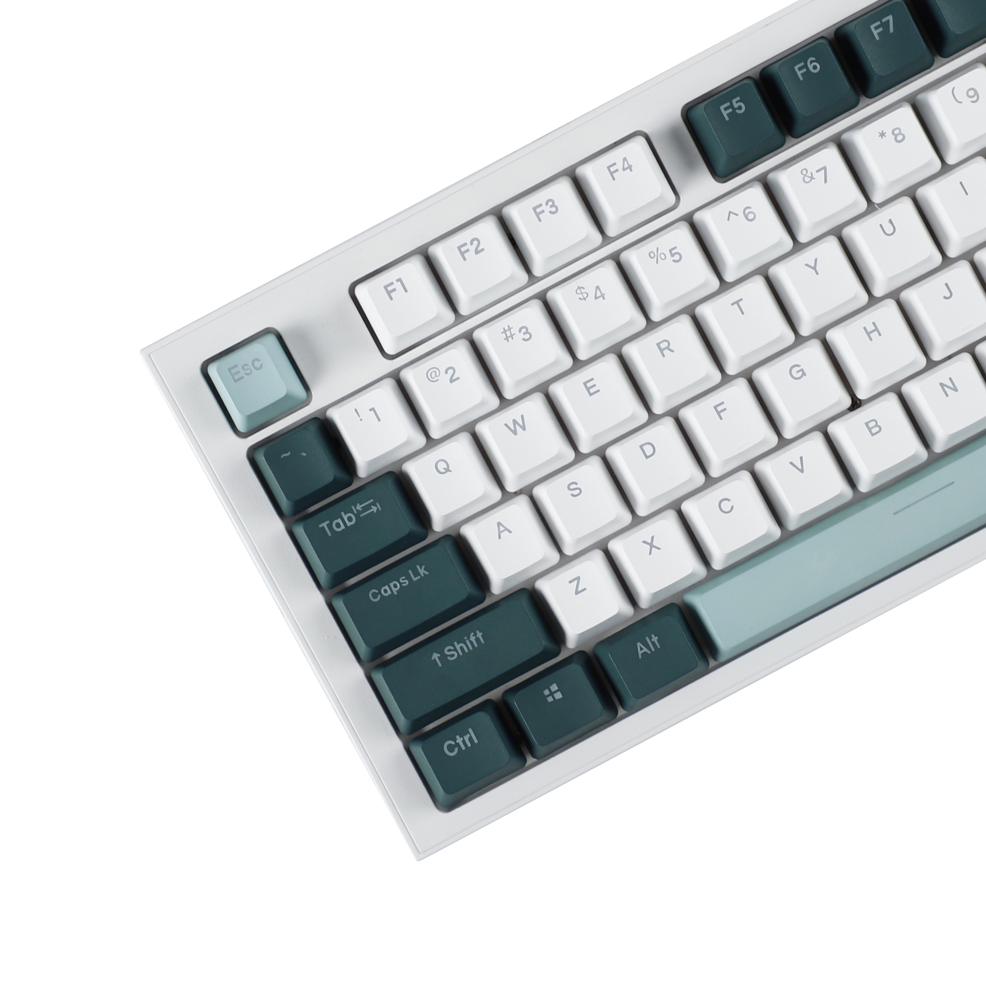 YMDK-teclas retroiluminadas con cubierta de leche botánica de doble disparo, 108 124 PBT, perfil OEM, teclas para interruptores MX, Teclado mecánico