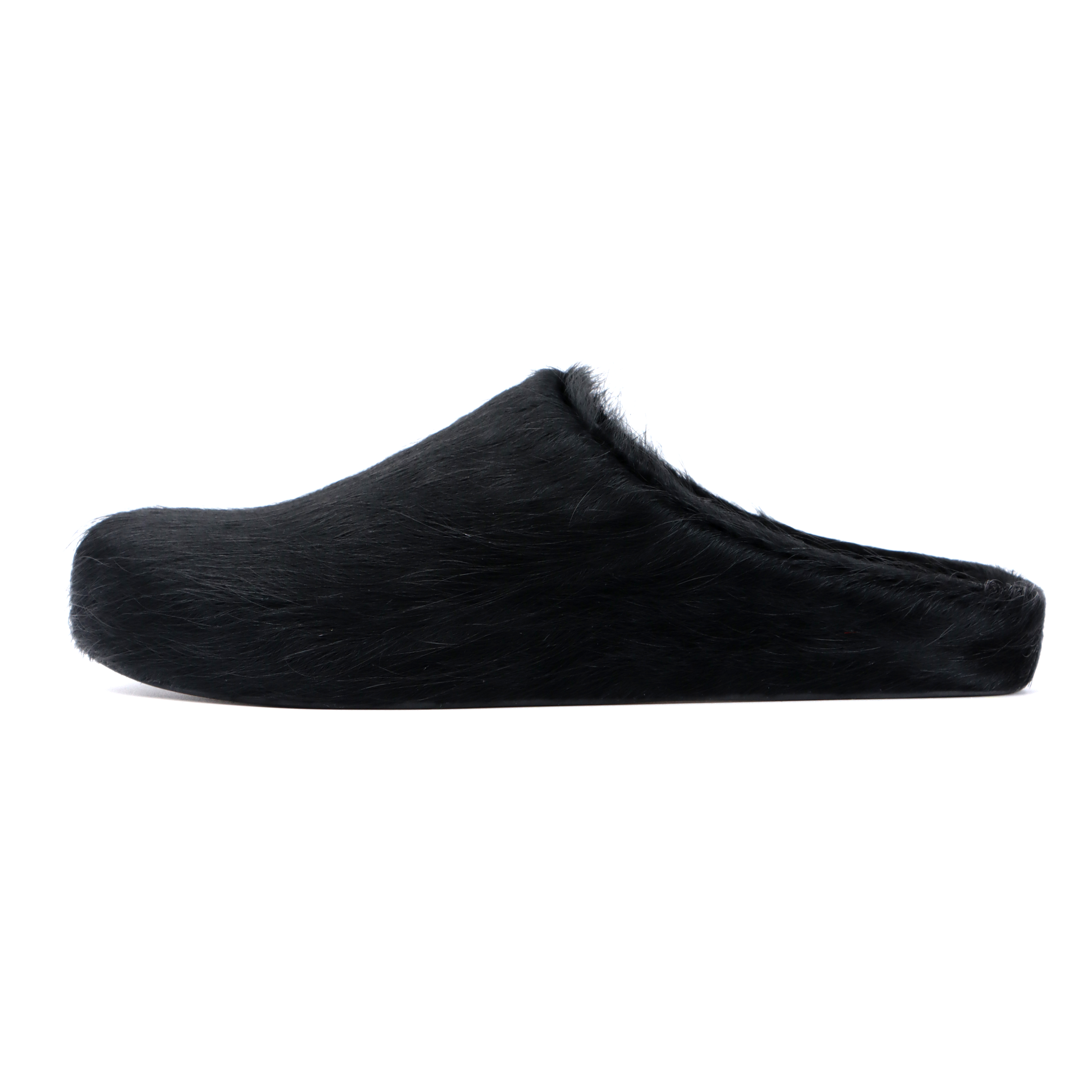 2026 Horsehair Italy Real Leather Slides fur Slippers Women Mule Runway Flats Thick Sole Leisure Luxury Designer Shoes