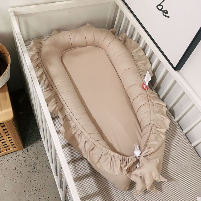 88*50*15 ซม.ผ้าฝ้ายเปลที่ถอดออกได้ Sleeping Nest สําหรับเตียงเด็กเปลหมอนทารกเด็กวัยหัดเดิน Cradle ที่นอนทารกแรกเกิดของขวัญ