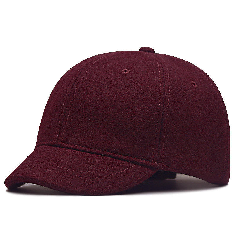 Mężczyźni krótki banknot czapki baseballowe duża główka duży rozmiar wełniane czapki męskie w dużych rozmiarach filcowe płótno czapka typu Snapback 55-60cm 60-65cm