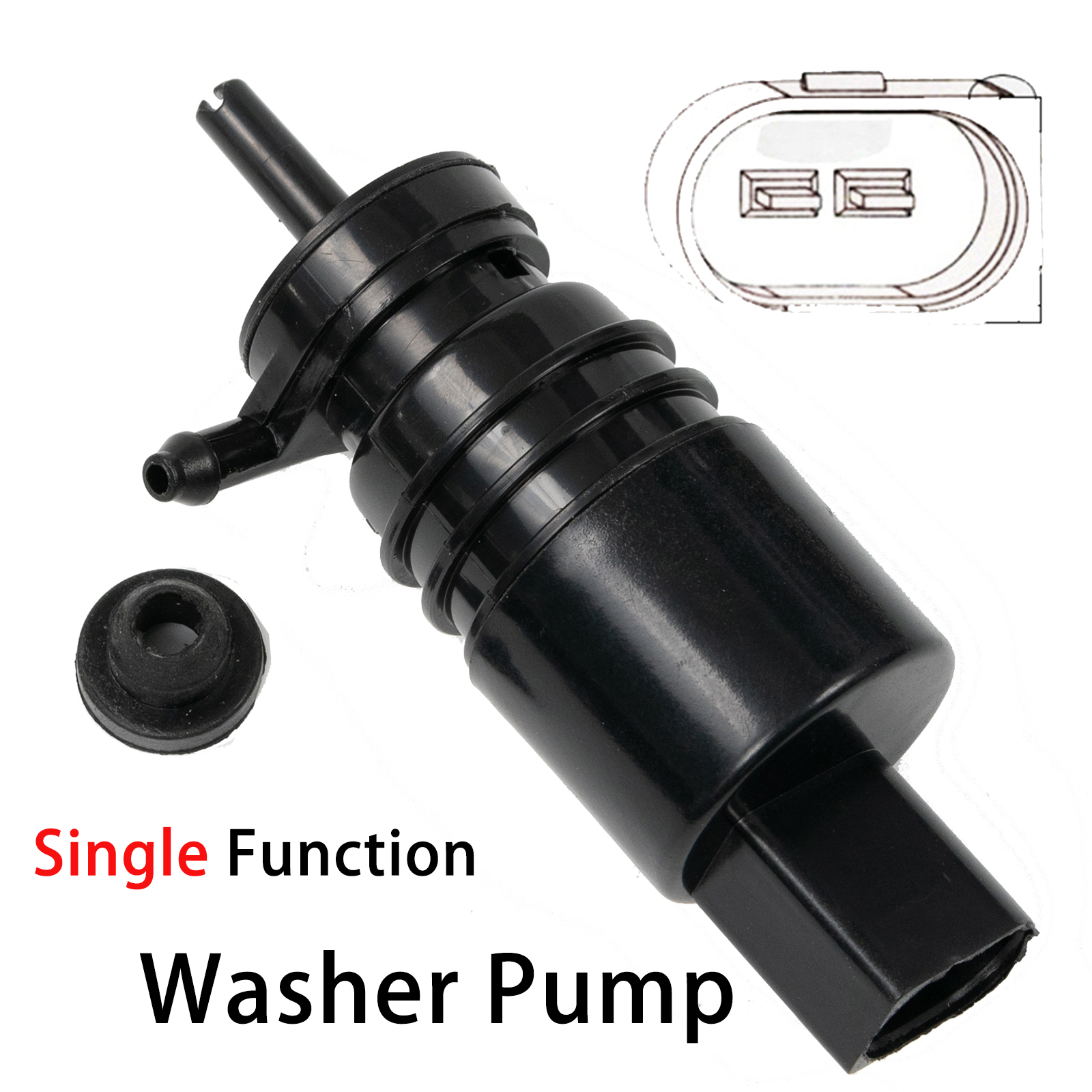 มอเตอร์ปั๊มเครื่องซักผ้ากระจกหน้ารถสําหรับ Mercedes Benz W220 W210 W211 W163 W203 OE # 2108690821 2218690121
