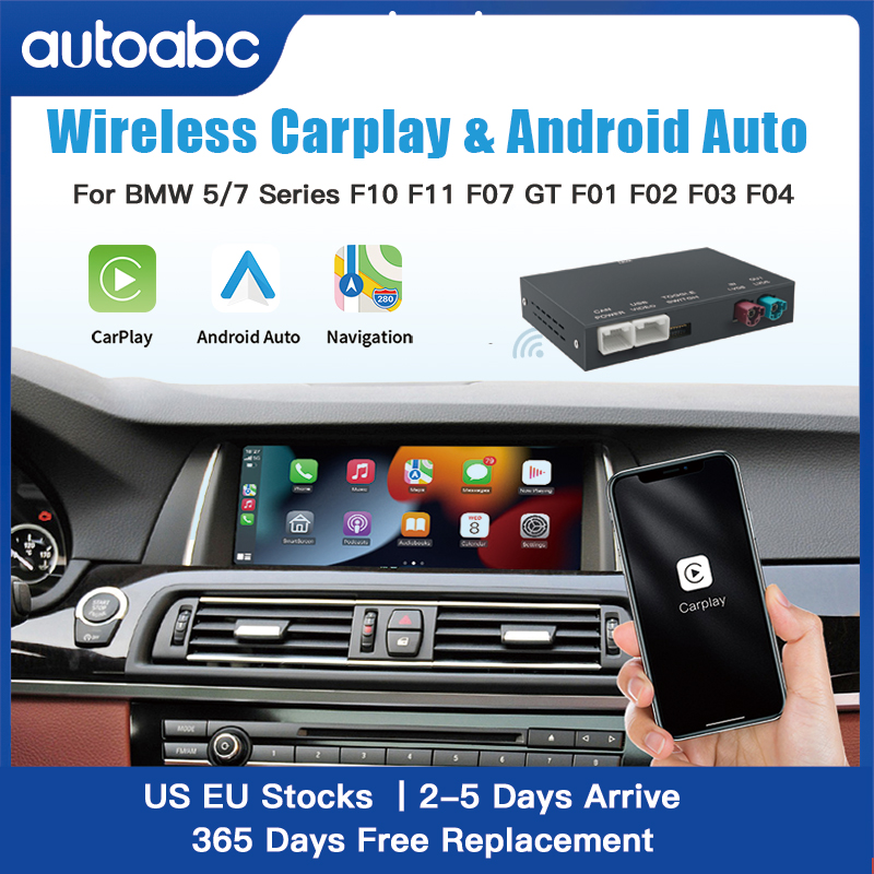 Wireless CarPlay Android Auto Decoder for BMW 5 7 Series F10 F11 F07 GT F01 F02 F03 F04 2009-2016 with MirrorLink Car Play
