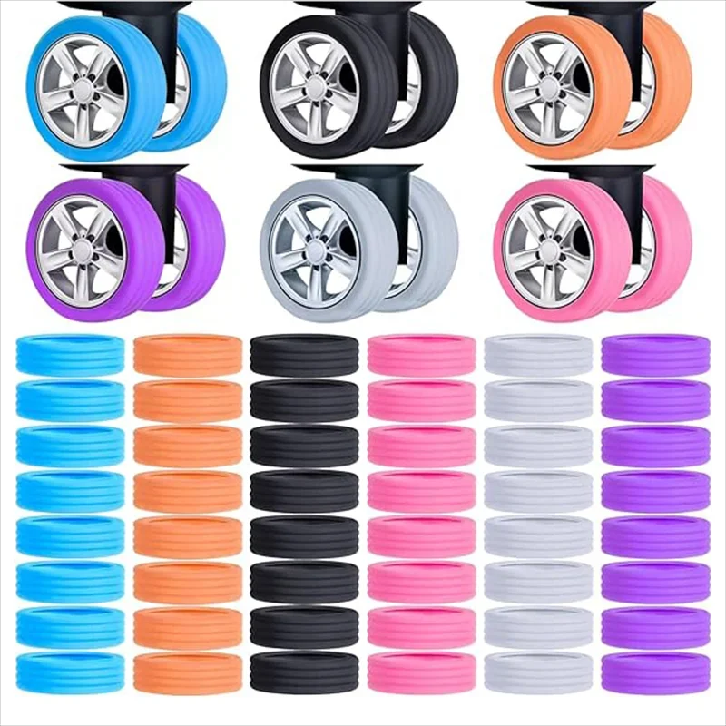Silicone Suitcase Wheel Protector Silent Caster Cover Reduce Wheel Wear Noise
