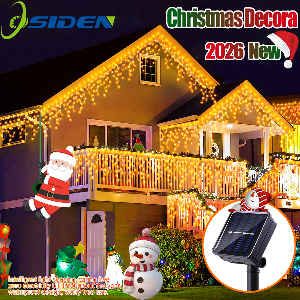 3.5 メートル/7.5 メートル 160Led ソーラーつららストリングライト屋内屋外防水クリスマス装飾ライト庭ガーデンパーティーカーテンライト
