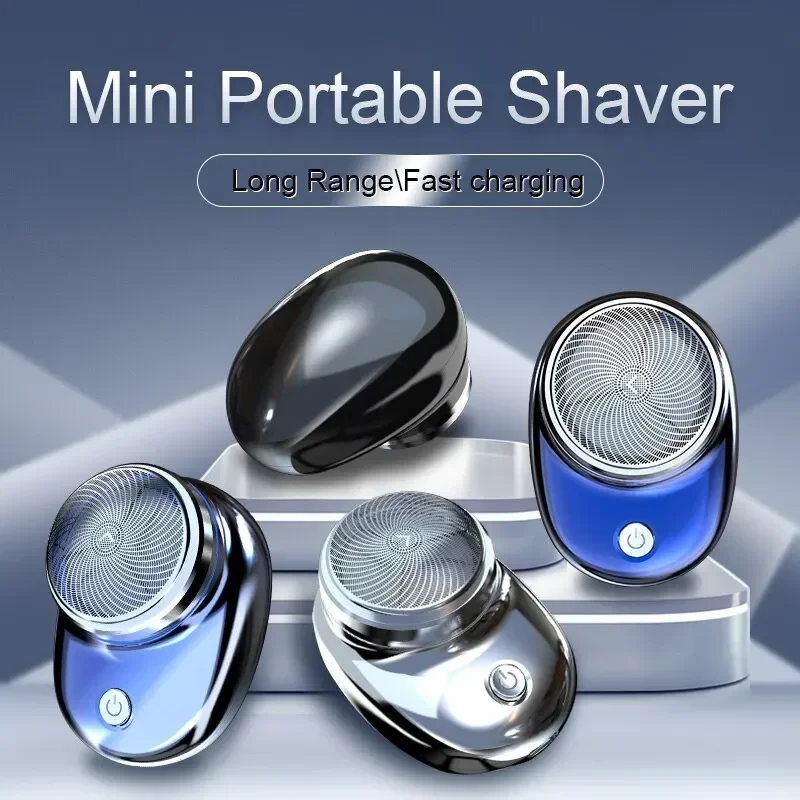 Rasoir électrique de poche portable, mini rasoir de voyage, poignées sans fil, rasoir amovible, tondeuse à barbe et à cheveux pour le visage et le corps, vente en gros