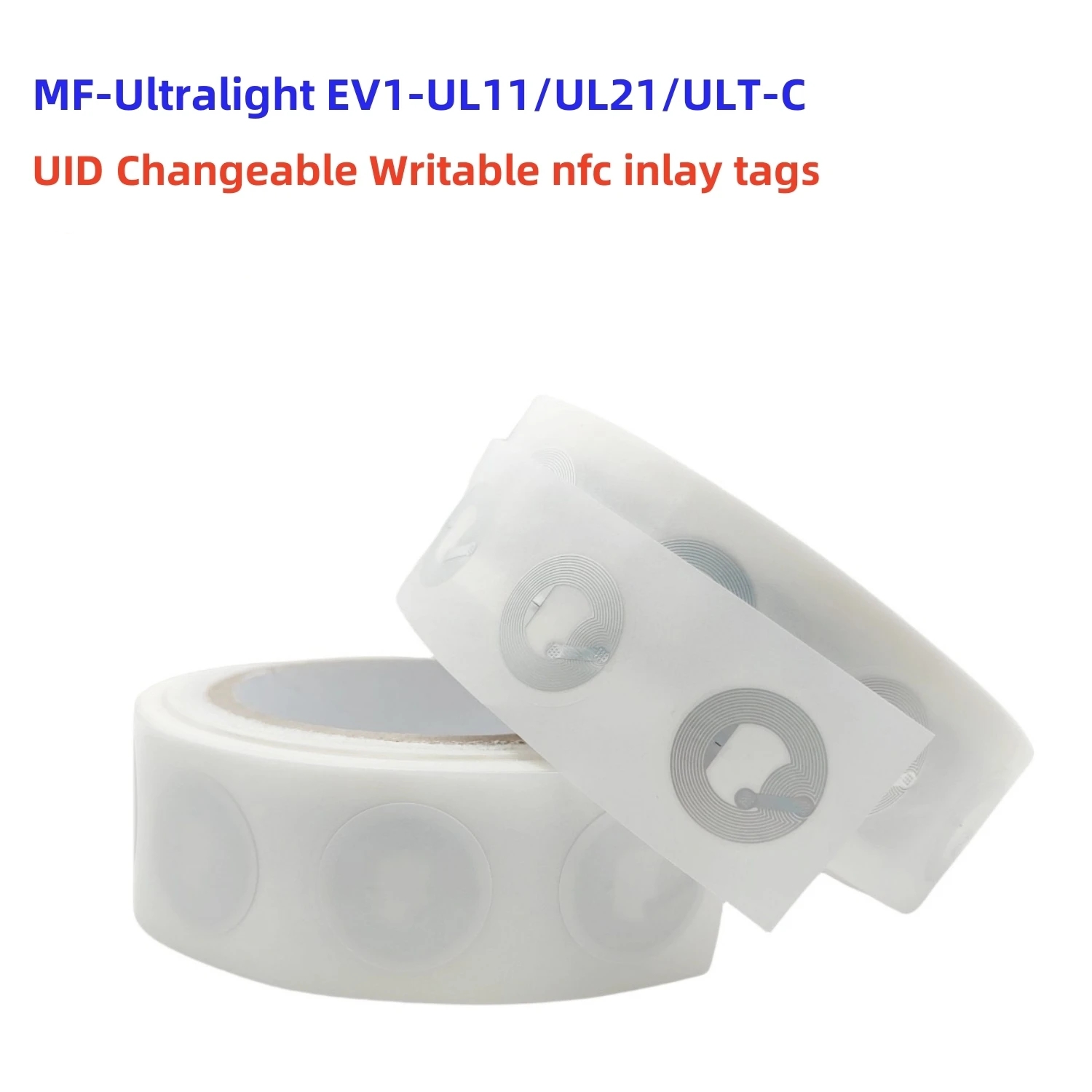 Tarjeta NFC cambiable UID MF0 13,56 Mhz ultraligera EV1-UL11 EV1-UL21 ULT-C pegatina con incrustaciones UID grabable 1 Uds