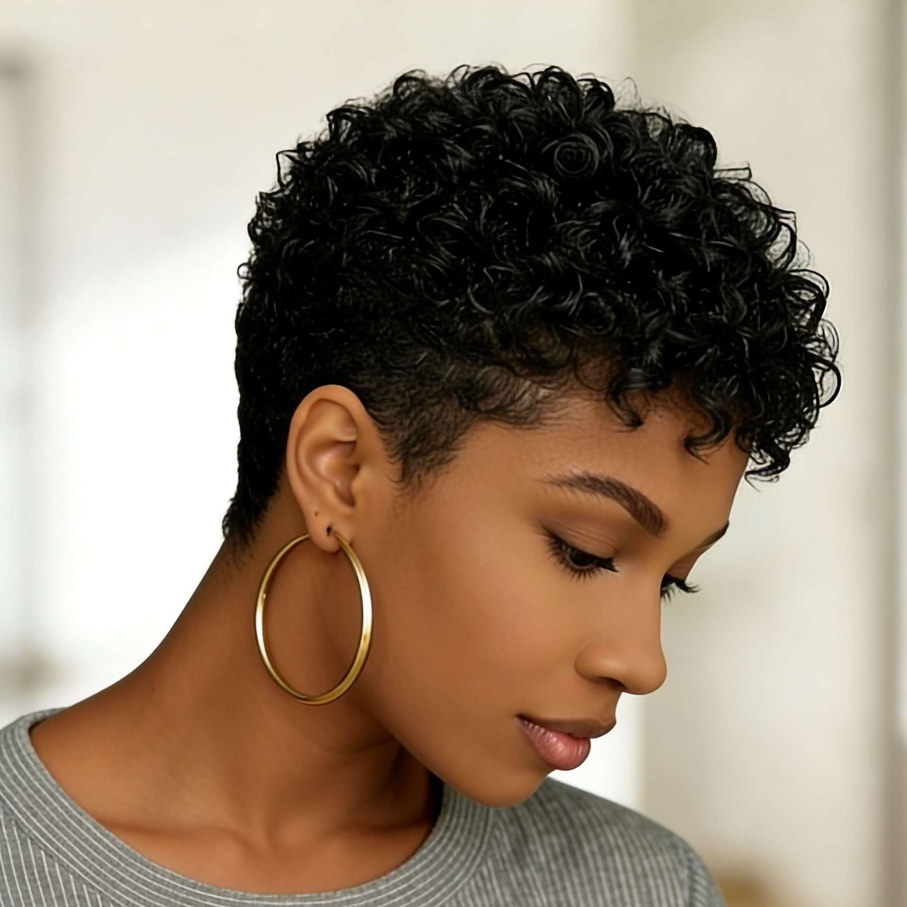 Perruques courtes bouclées en cheveux humains pour femmes, coupe pixie, noir naturel, rouge bordeaux, brun, entièrement fabriquées à la machine