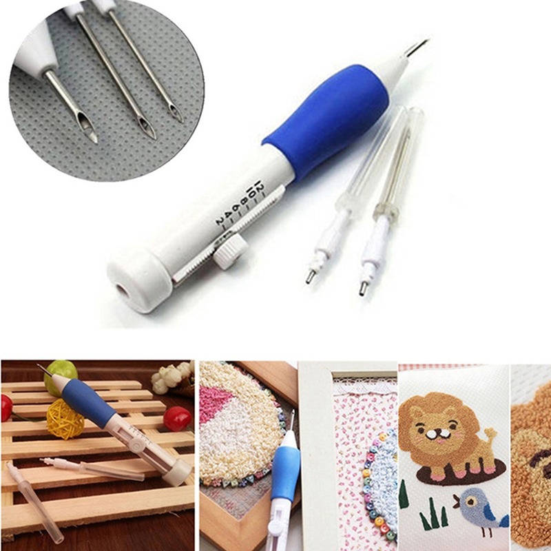 Borduurpons Naaldkit Stikgereedschapset Magische borduurnaald Pen Weefgereedschap Breien DIY Naaigereedschap