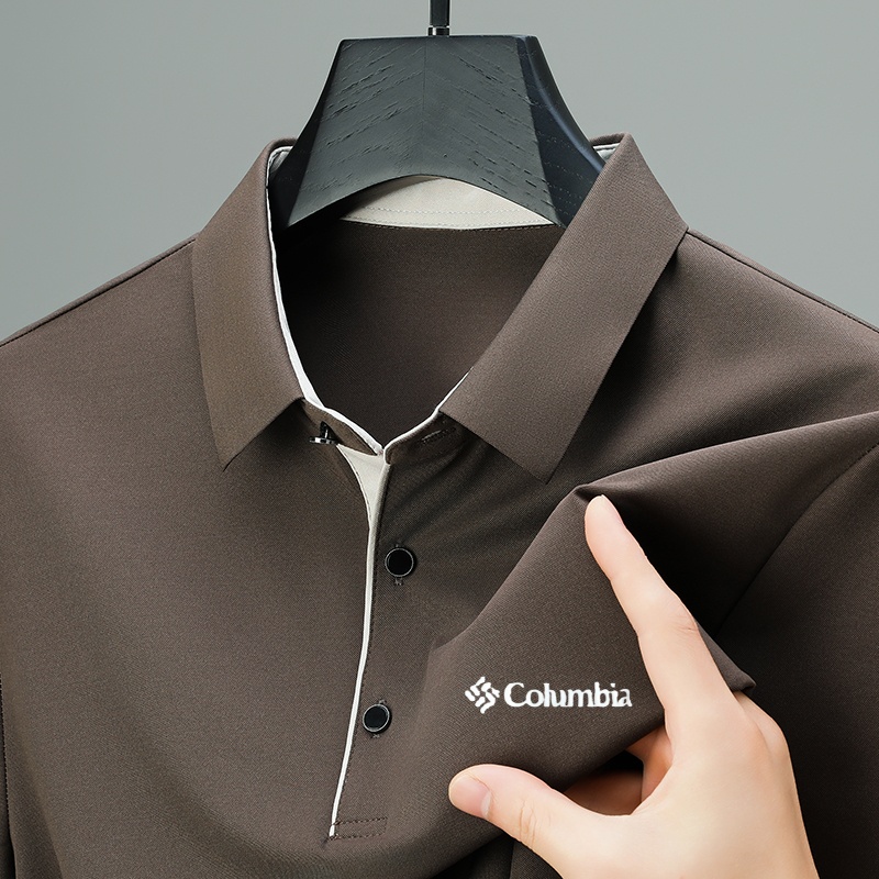 Polo da Uomo di Marca con Maniche Corte, Nuova Collezione, Casual con Stampa Lettering, Versatile e Alla Moda per il Business