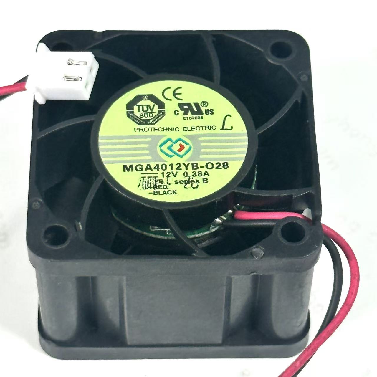 เมจิก MGA4012YB-O28 DC 12V 0.38A 40x40x28 มม.2 สาย Server พัดลมระบายความร้อน