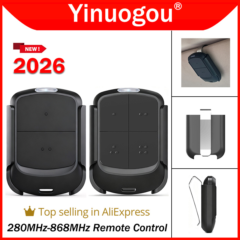 Più recente telecomando cancello universale 280MHz-868MHz Duplicatore di telecomando per porte da garage multifrequenza 433MHz 868MHz Auto Scan Clone Code Grabber Apriporta