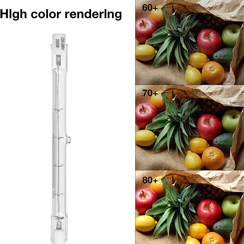 ハロゲン電球,100/200/300W,118mm,2つのリニアチップ,家庭用