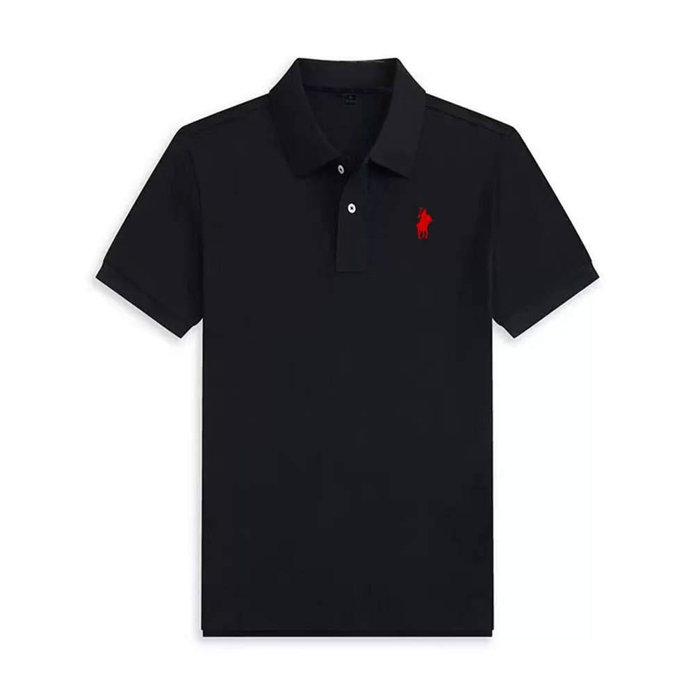 Camisa polo de golfe masculina de manga curta para o verão, bordada, respirável, para exercícios e lazer, roupa masculina de alta qualidade.