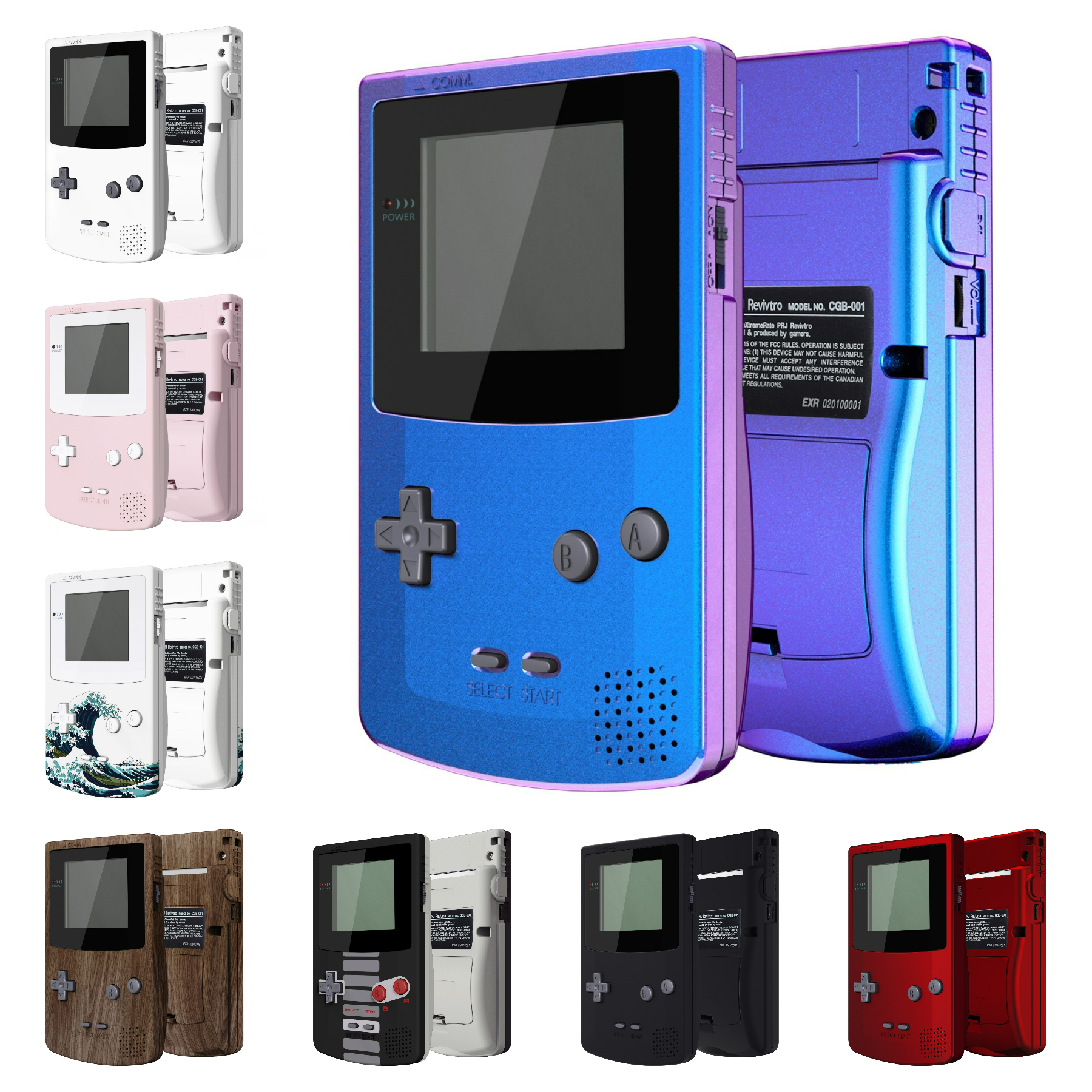 eXtremeRate IPS Ready atualizado capa completa com botões para Gameboy Color para GBC - adequado para GBC OSD IPS
